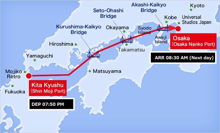 Hotel Meimon Taiyo Ferry 2Nd Sailing From Kitakyushu To Osaka Exteriér fotografie